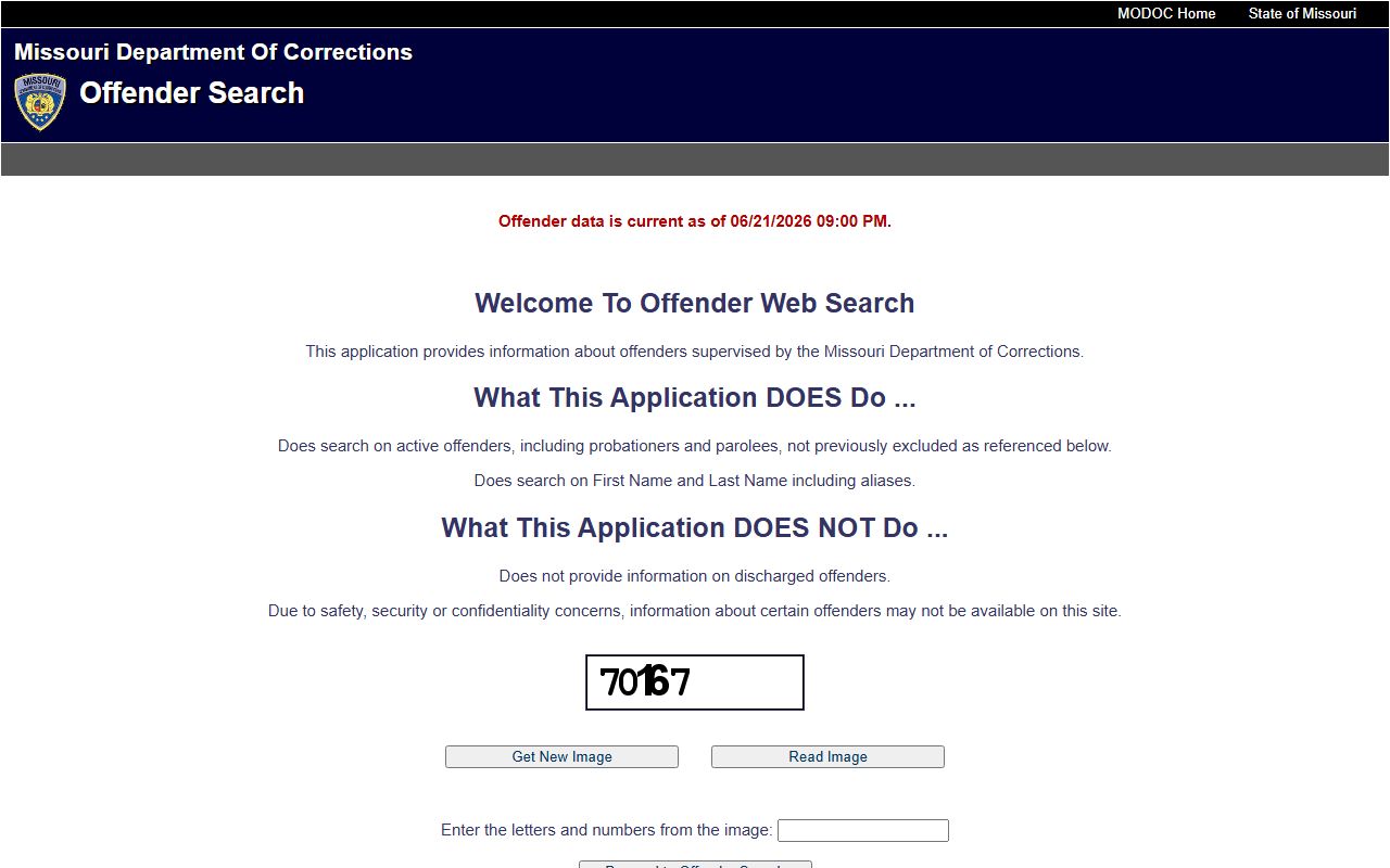Schuyler County inmate search Missouri DOC offender search