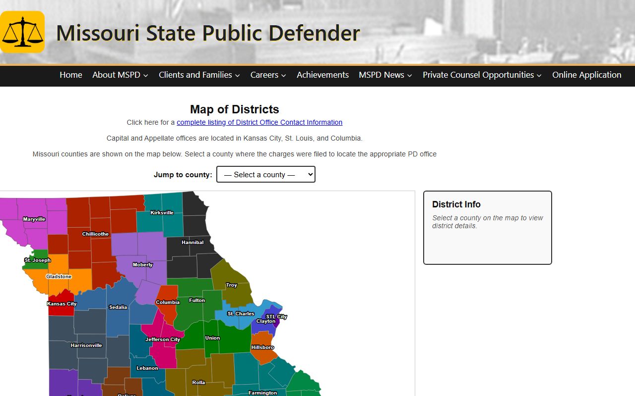 Schuyler County warrant records public defender district map